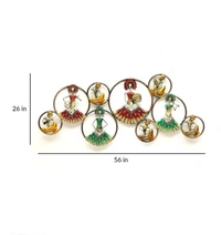 Metal Iron 9 Ring Doll With Led - Multicolor, Metal, Pack of1